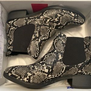 Snake-print, Call it Spring booties. Size 9.